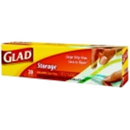 Glad Glad 1325459 Bags Zipper Seal 10.5 x 11 Box Of 20 1325459